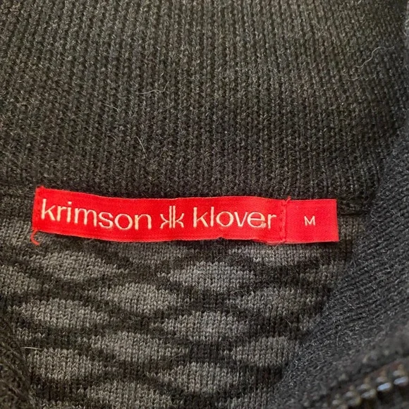 Krimson Klover Over Yonder UltraFine Merino Wool Nordic FairIsle 1/4 Zip Size M - Picture 4 of 7